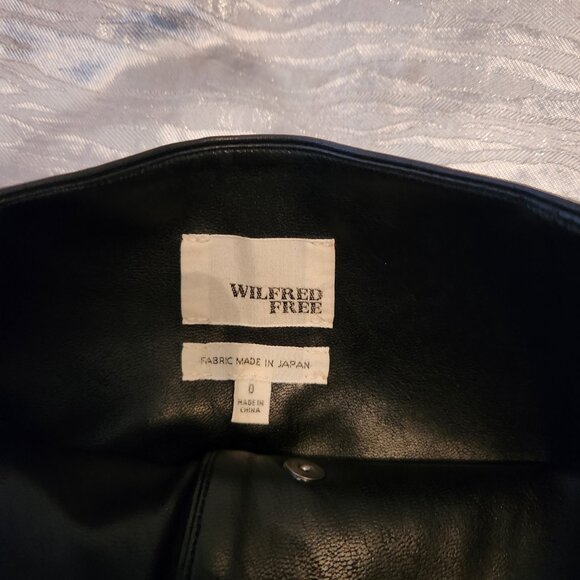 Wilfred mini faux leather skirt, Size 0 - Picture 4 of 4